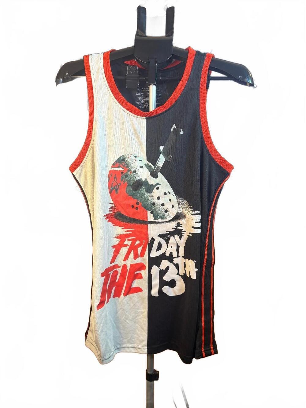 Vintage rare Friday the 13th Graphic Tank Top basketball jersey sz M